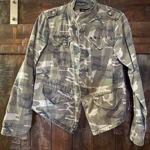 New Look Green and Brown Military Field Jacket